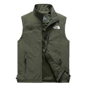 Mens Sleeveless Outdoor Vest: Versatile Breathable Waterproof for Hiking and Angling