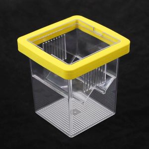DJDK Acrylic Floating Fish Breeding Box Adjustable Square Aquarium Fish Breeding Box Durable Clear Aquarium Breeder Feeder For Baby Fish Shrimp