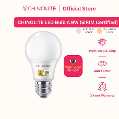 CHINOLITE LED Bulb A 9W (SIRIM Certified)