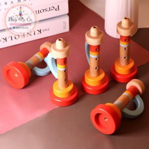 Kèn gỗ (Còi gỗ) phát triển thính giác luyện hơi cho bé| Đồ chơi an toàn