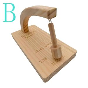 MMLUCK ic Decision Maker Pendulum Wooden Handmade Tabletop Game Toy Home Desk Decoration Cute Swing Pendulum Ornament Women