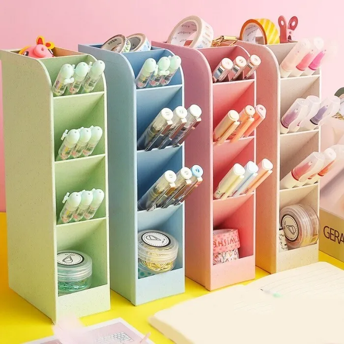 Bdc Rak RAK PENSIL 4 SUSUN HOLDER PEN MARKER STATIONER BOX STAND MULTIFUNGSI ...
