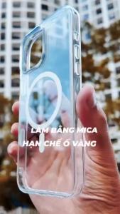 Ốp Lưng Camera Control Button Trong Suốt Sạc Không Dây Từ Tính Chống Sốc Chống Ố Viền Dẻo Ip 16 17 18 Pro Max