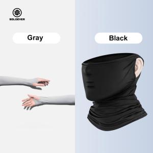 【PH Delivery】 SOLOEVER Cycling Sun Protection Combination: UPF50+ Arm Sleeve + Sun Mask with Premium Ice Silk Cooling Comfort