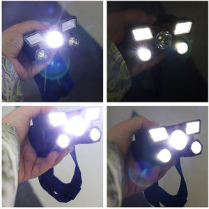 Stock LED Super bright Headlamp miners lamps Flashlights/ Headlights outdoor Camping Head lamp USB Charging Fishing Light