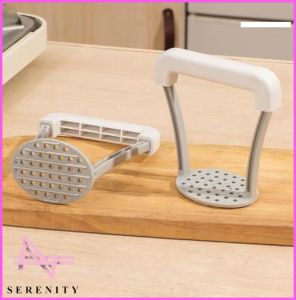 SERENITY 1PCS Manual Potato Masher Plastic Potato Press Bomb Portable Kitchen Tool for Baby Food Fruit Banana Baking