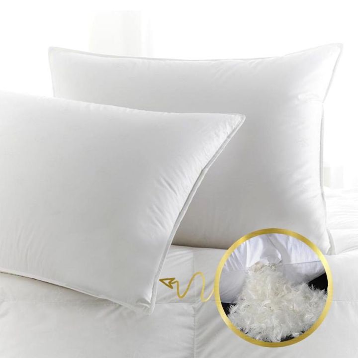 White Bed Pillow piece for Sleeping with 100% Cotton Fabric - Main Image