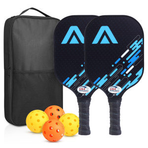 [😀SG Ready Stock] Pickleball Paddles Carbon Fiber Graphite Surface Non-slip Handle Outdoor Sports Racket for Men Women