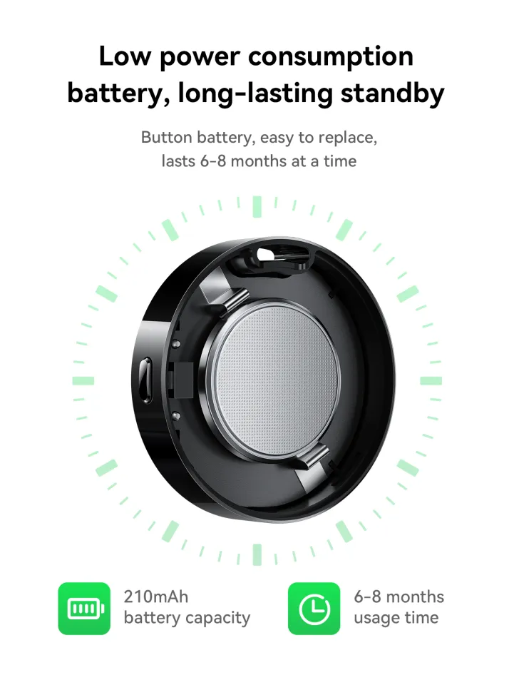 New Hoco E101 Anti-lost Device Basic Works with Google Find My Device network and Apple Find My network for iPhone 17 Pro Max Dual Systems