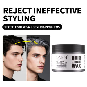 SEVICH 10สีผมชั่วคราวแว็กซ์ย้อมผมสีเจล120กรัม