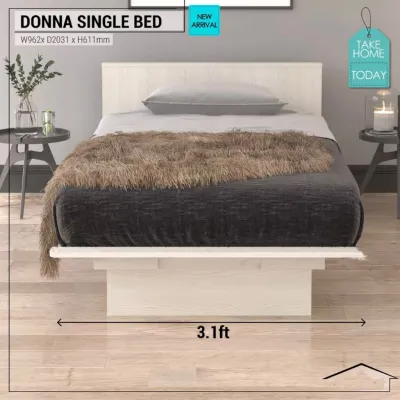 Luxe: Donna Single Platform Bed Frame | Bedroom | Modern