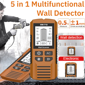 Handheld Wall Metal Detector Stud Finder 5 in 1 Multi Purpose Depth Detection Wood Metal Wire Scanner
