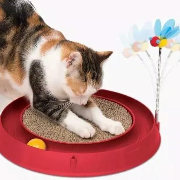 Mainan cakaran kucing CAT PLAY TOY cat scratcher mainan bola bulu