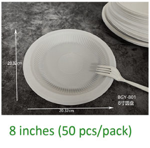 Biodegradable Disposable Partywares Plate / Bowl / Cup / Cutlery/Chopsticks - Corn-starch Eco Friendly
