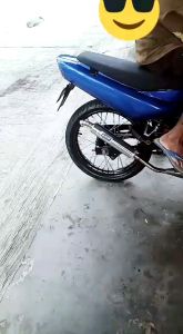 Knalpot satria 2 tak lumba hiu kolong repsol