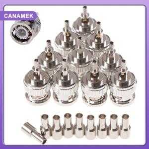 【CANAMEK】 10 cái BNC Nam cắm cửa sổ uốn rg316 RG174 rg179 lmr100 cáp kết nối