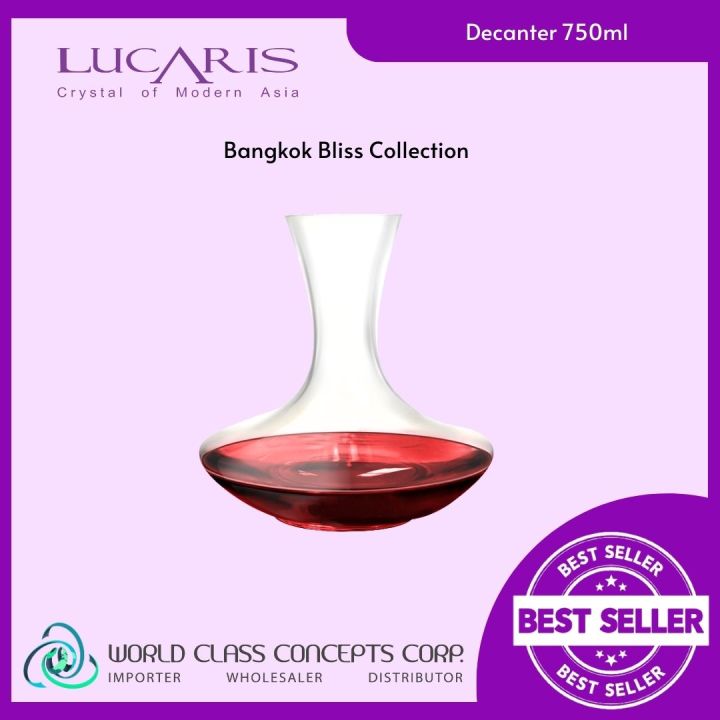 Lucaris Bangkok Bliss Decanter S 25.4 Oz. / 750 mL wccc | Lazada PH