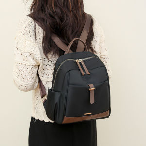 IELGY Oxford Cloth Ladies Backpack Retro Casual Backpack Large Capacity Outdoor Travel Backpack