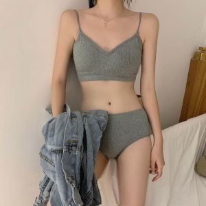 SPICYG Seluar Dalam Wanita Dewasa New Autumn And Winter Suit Without Steel Ring Push-up Suspender Bra Feminine Wrap Bra Underwear Bra Set 内衣