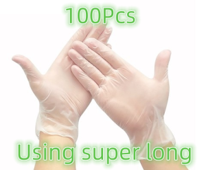100pcs Nitrile Gloves S/M/L Disposable Gloves for Food Cooking Vinyl Nitrile Blend Gloves