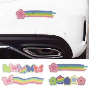LE VICTORY 6pcs/bag High Brightness Reflective Sticker Reflective Material Self-Adhesive High Brightness Sticker Decorative Effect Stable Adhesion Safety Warning Decal Night Use