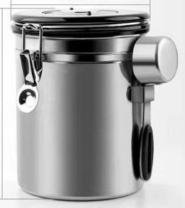 Stainless Steel Coffee Canister Airtight Coffee Bean Milk Powder