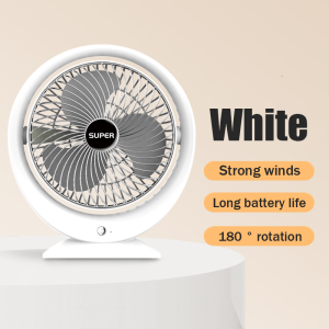 Desk Fan electric mini Adjustable Cooling Fan Portable USB Oscillating 180°