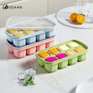 ⚡️Local Warehouse+COD⚡Homemade Cold Drink DIY Tools Mini 8 Grids Soft Silicone Ice Cube Tray Ice Mold Ice Cream Maker Summer Party