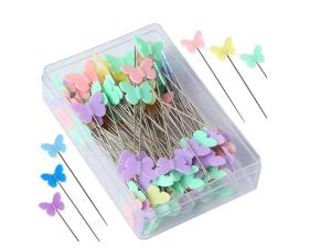 50PCS Dressmaking Pins Embroidery Patchwork Tools Fixed Pin Button Pin Patchwork Pin For Sewing Positioning