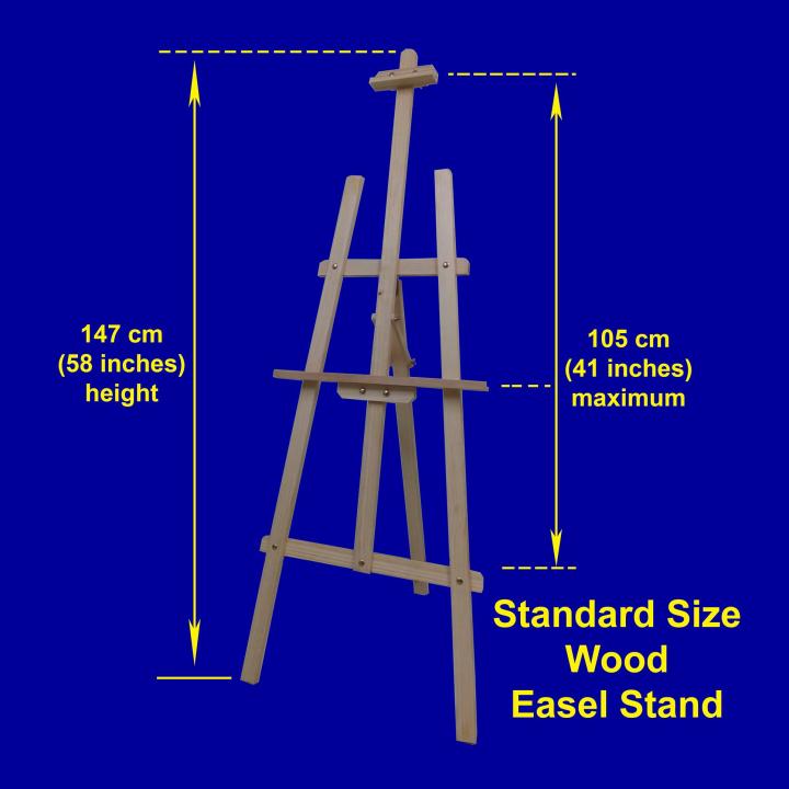 Wood Easel Stand / Wooden Canvas Painting Stand Standard Size 1.47m