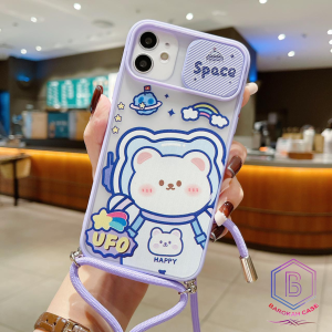 BC Case casing Slingcase Slide Kamera Karakter Tali Lanyard Sling Karakter SS197 Casing VIVO Y91c y1s Y91 y93 y95 Y17 y15 y12 Y20 Y12s Y20s Y30 Y50 Y30i Y51 2020