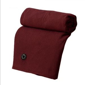 STATIONERY Soft Zippered Electric Blanket with Hat Adjustable 3 Heat Levels Warm Heating Scarf Multifunctional Washable Wearable Heated Blanket Winter Use