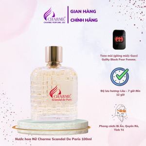 Nước Hoa Nữ Charme Scandal De Paris 100ml Sang trọng quyến rũ lưu hương lâu dành cho cô nàng không thích ngọt
