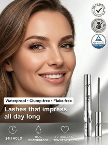 ✨ Natural Curl Mascara / Eyelash Mascara / Steel Tube Mascara Long-lasting Curling &amp Defining / Extremely Fine Brush Head Soft &amp Lengthened Lashes / Suitable for Various Skin Types