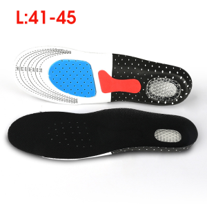 SRIEI 1Pair Sport Insoles Shock Absorbing Running Insole Orthotic Arch Support Shoe Pad Breathable Cushion Gel Insoles for Women Men