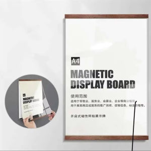 A4 Acrylic Display Board Magnetic Notice Board Self Adhesive Wall Mount Certificate Holder Papan Notis for Office