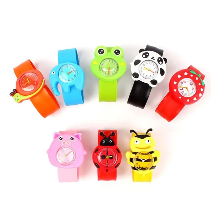 Cute Cartoon Children Kid Quartz Sports Bendable Rubber Strap