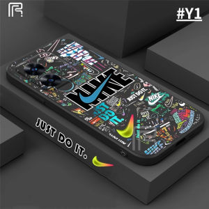 (Lokal Ready) Casing hp Infinix Hot 30i Hot 20S Note 12 G96 Note 12 Pro Hot 12 Play Hot 11 Play Hot 9 Play Hot 10 Play Hot 10S 10T Smart 6 Smart 5 Graffiti merek retro trendy lucu kasus telepon silikon tepi lurus Softcase