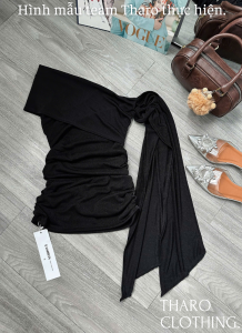 Đầm Nữ Vải Nhũ Trễ Vai 2 Lớp - Tharo Clothing [DAM0069]