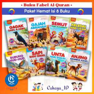 Paket Isi 8 Buku Dongeng Fabel Quran Billingual Full Colour Serbajaya