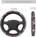 The Universal Elastic Steering Wheel Cover Ohio State is Heat-Resistant and Non-Slip Suitable for Most Vehicles. 