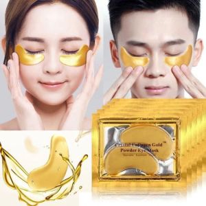 24K Gold Eye Mask Eyemask Collagen Crystal Anti Aging Wrinkle Eye Bag Dark Circles Face Care 10pcs