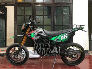 Decal New Dtracker Stiker motor fullbody Motif Helmet Supermoto
