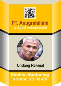 ID Card Dalam Bentuk Format PPTX Plus Ukuran 105cmx7cm Model Id04