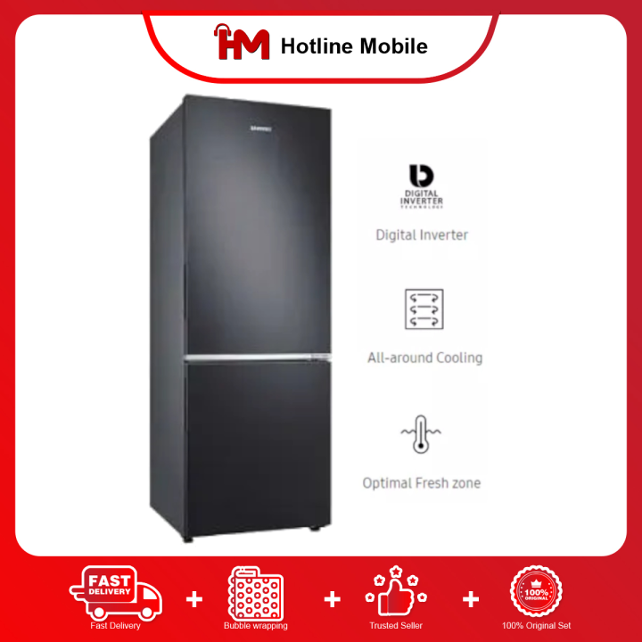 Samsung RB30N4050B1/ME 315L Bottom Mount Freezer with Optimal Fresh Zone Fridge Refrigerator