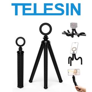 TELESIN Magnetic Phone Holder Flexible Octopus Tripod for Mobile Smartphone Camera