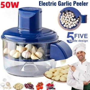 KONKA 50W Electric Garlic Peeler 5-Blade Automatic Grape Peeling Machine Hands-Free Effortless Skin Remover for Fruits Berries