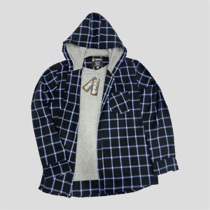 KEMEJA PLANEL HOODIE PRIA DAN WANITA 2IN 1 // KEMEJA PLANEL HOODIE DOBEL KAOS LENGAN PANJANG