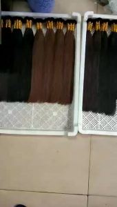 【B.Q】Brazilian Straight Hair Bulk 50g 100% Remy Human Hair Extensions 14-30 Inch Natural Black & Brown