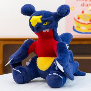 ZEEMIN anime Pokemon Garchomp‌ 50cm Plush doll Boys Cool Soft sofa ornaments pp cotton filling Pillow Decorations Toy dolls Gift